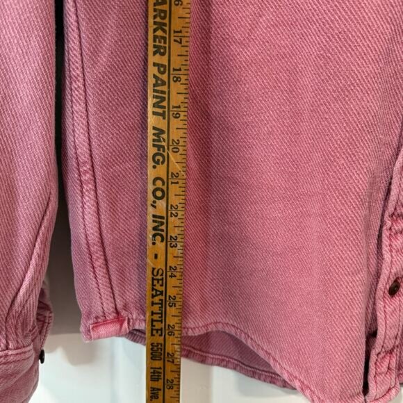 Outerknown Men's Blanket Shirt Button Front Organic Cotton XL Surf Pink - Picture 3 of 7